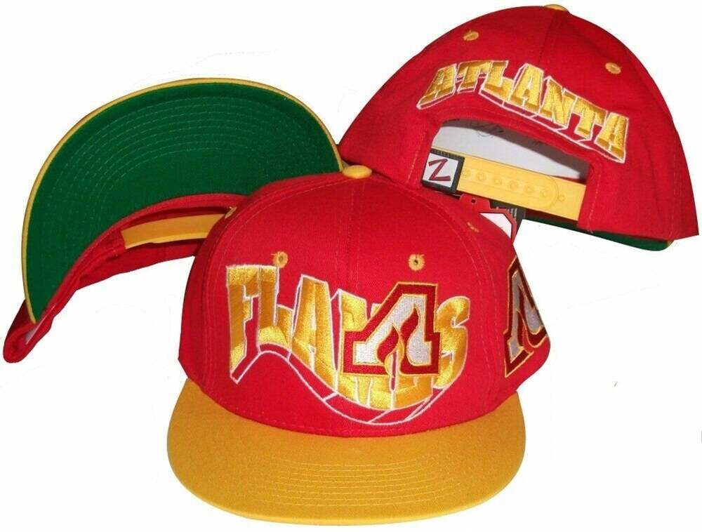 Zephyr Vintage Atlanta Flames Wave Runner Snapback Hat / Cap NWT